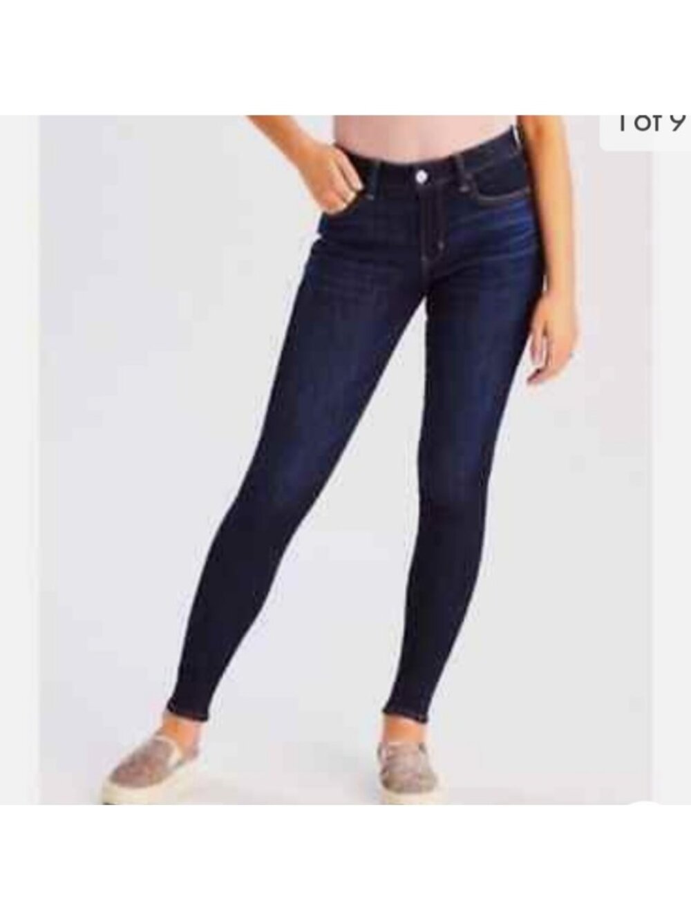 American eagle super super stretch dark wash jeggings